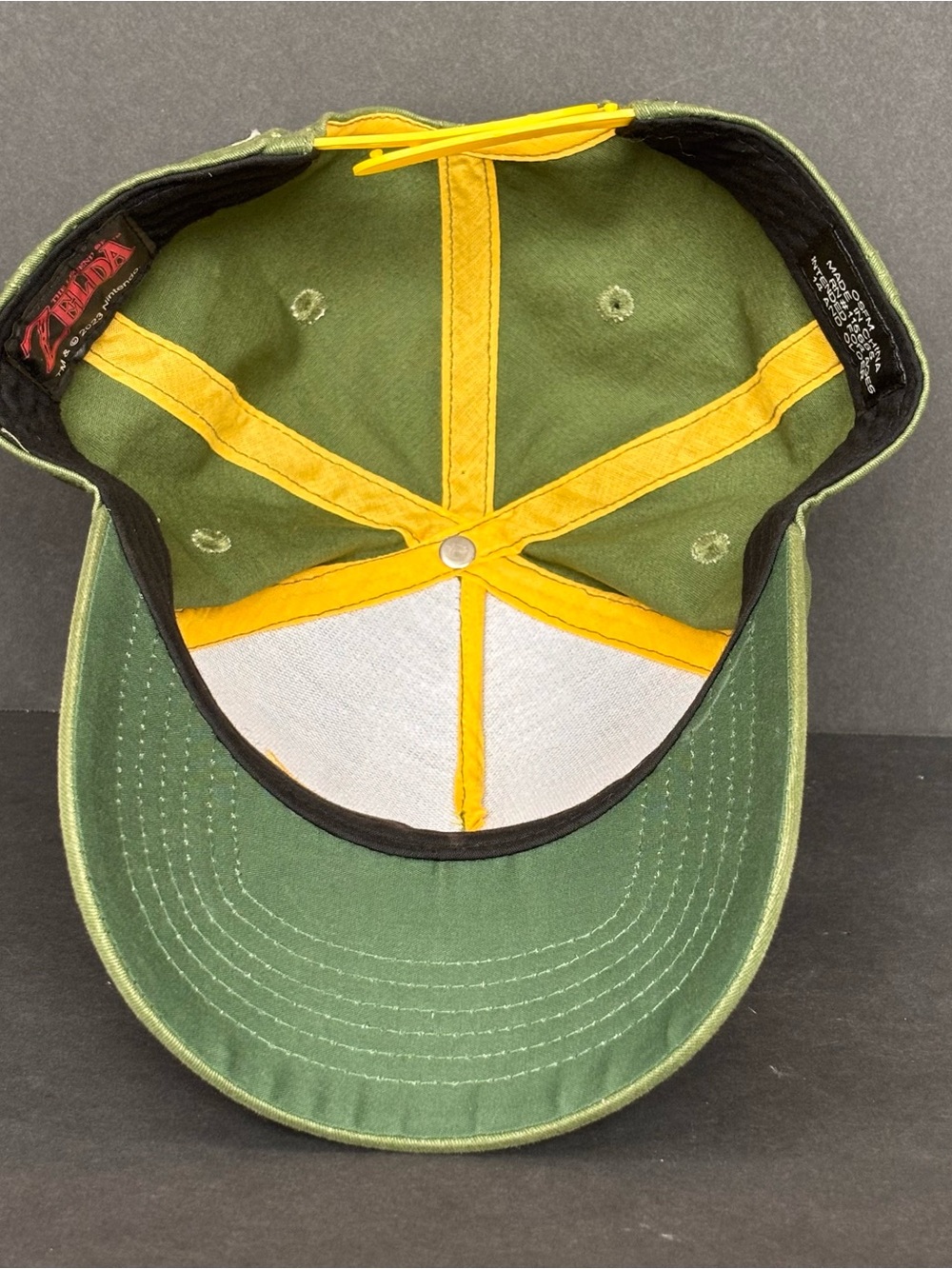 Nintendo The Legend Of Zelda Hyrule Crest Snapback Green 2023 Embroidered Hat - Picture 5 of 7